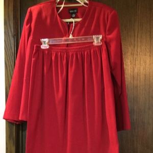 Two-Piece Red Suit by Leslie Fay